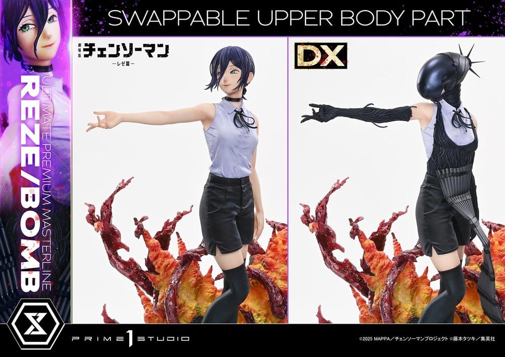 Chainsaw Man Ultimate Premium Masterline Series Estatua 1/4 The Movie: Reze Arc REZE/BOMB DX Bonus Version 56 cm