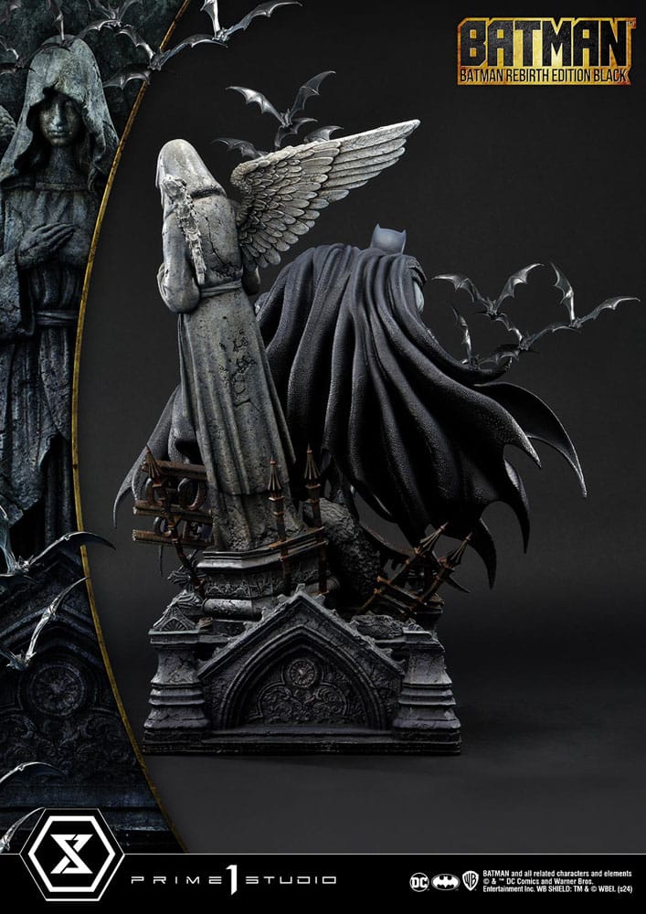 Batman Estatua Ultimate Premium Masterline Series 1/4 Batman Rebirth Edition Black Deluxe Version 71 cm