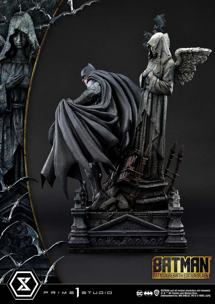 Batman Estatua Ultimate Premium Masterline Series 1/4 Batman Rebirth Edition Black Deluxe Bonus Version 71 cm