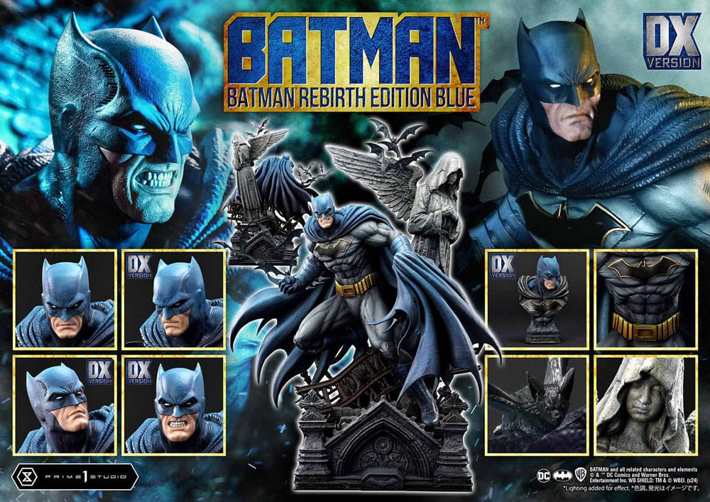 Batman Estatua Ultimate Premium Masterline Series 1/4 Batman Rebirth Edition Blue Deluxe Bonus Version 71 cm