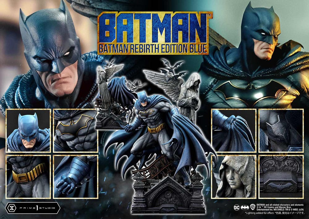 Batman Estatua Ultimate Premium Masterline Series 1/4 Batman Rebirth Edition Blue 71 cm