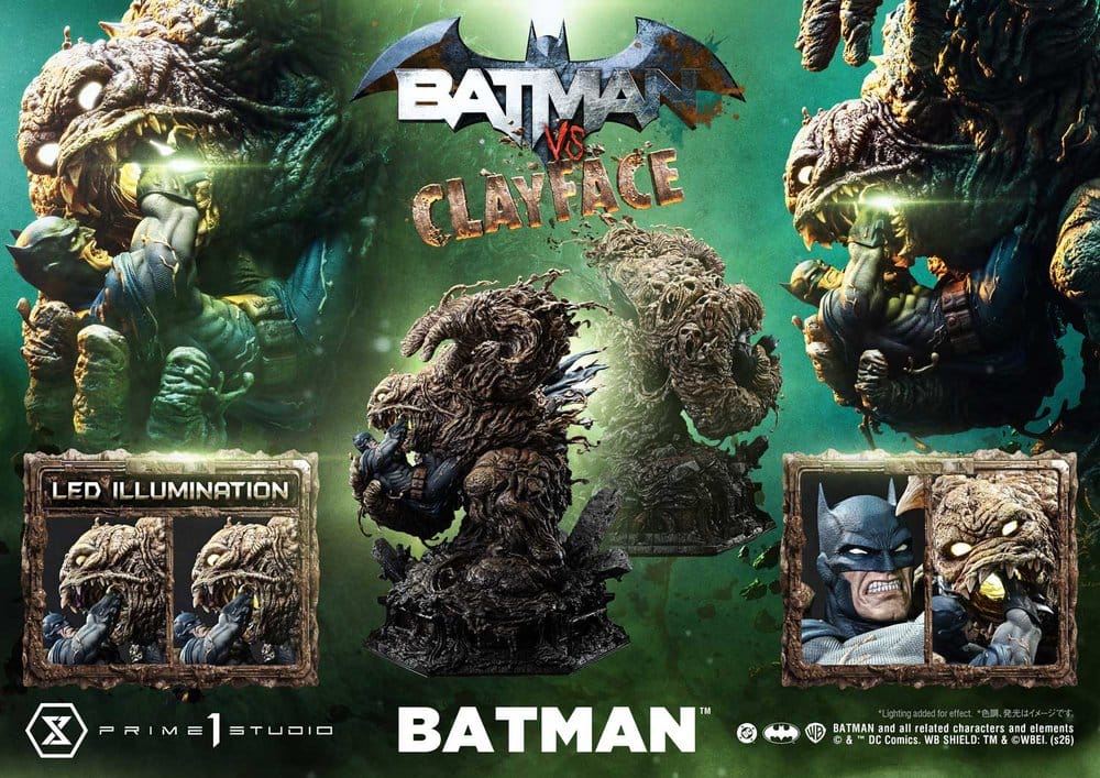 DC Comics Ultimate Premium Masterline Series Estatua 1/4 Batman VS Clayface 83 cm