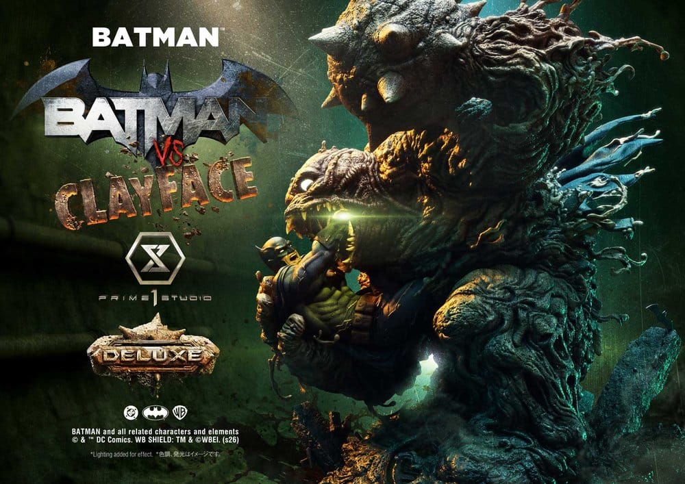 DC Comics Ultimate Premium Masterline Series Estatua 1/4 Batman VS Clayface DX Bonus Version 83 cm