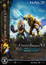 Halo: Campaign Evolved Ultimate Premium Masterline Series Estatua 1/4 Elite Zealot & Grunt Minor: Covenant Assault 81 cm