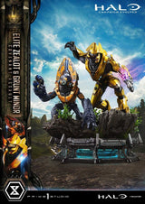 Halo: Campaign Evolved Ultimate Premium Masterline Series Estatua 1/4 Elite Zealot & Grunt Minor: Covenant Assault 81 cm