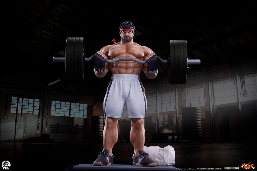 Street Fighter Estatua Premier Series 1/4 Ryu Battle Edition: Powerlifting 53 cm  