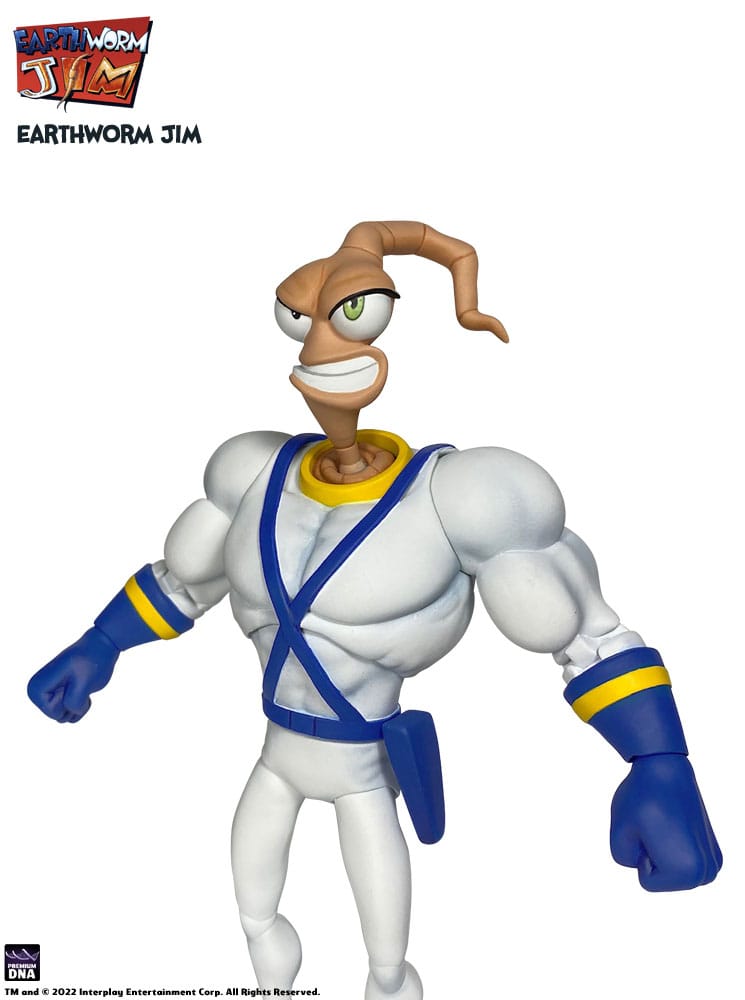 Earthworm Jim Accesorios Wave 1: Worm Body & Jim Heads Accessory Pack