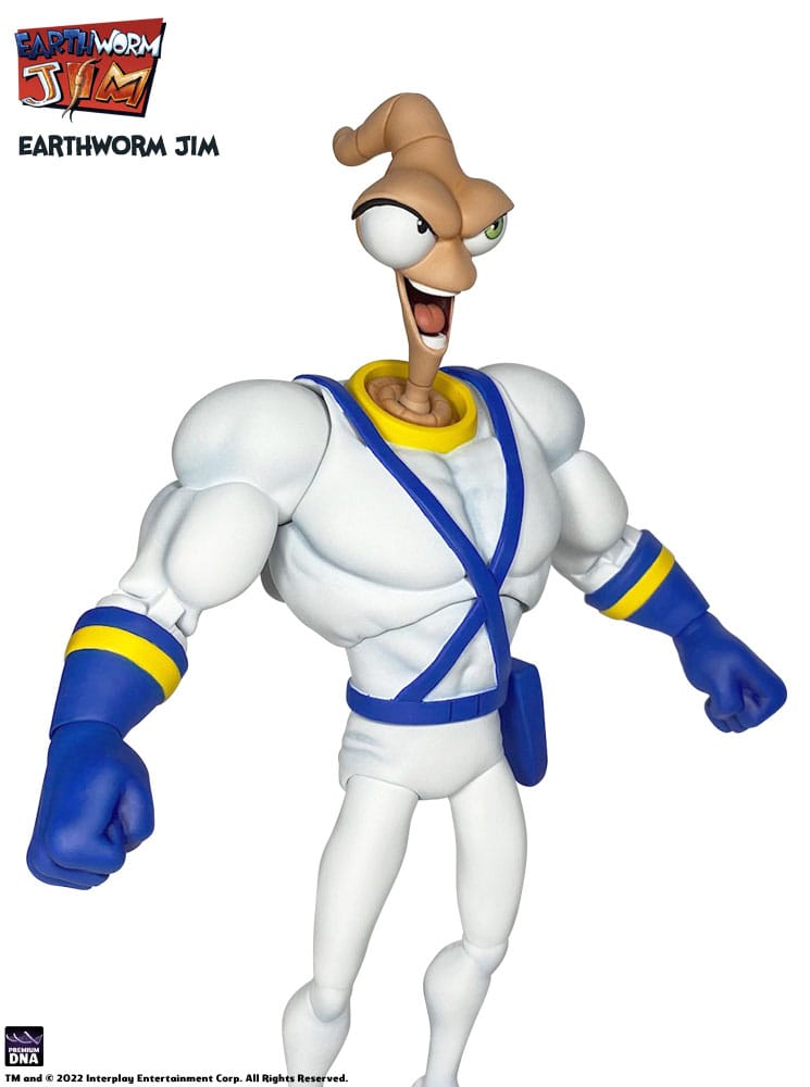 Earthworm Jim Accesorios Wave 1: Worm Body & Jim Heads Accessory Pack