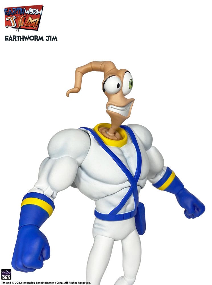 Earthworm Jim Accesorios Wave 1: Worm Body & Jim Heads Accessory Pack