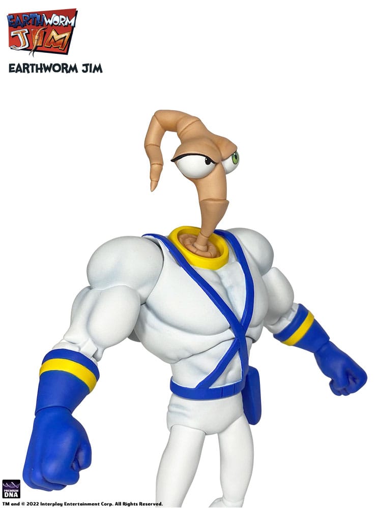 Earthworm Jim Accesorios Wave 1: Worm Body & Jim Heads Accessory Pack