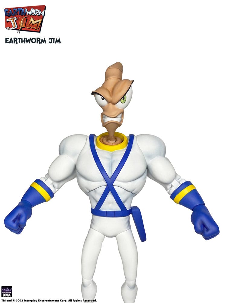Earthworm Jim Accesorios Wave 1: Worm Body & Jim Heads Accessory Pack