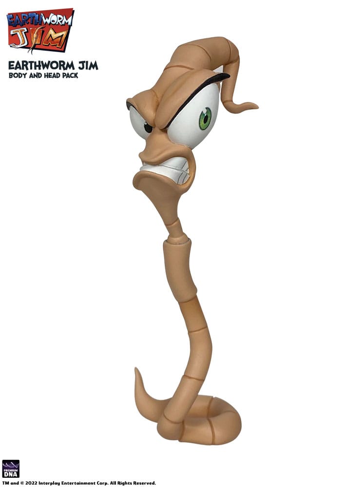 Earthworm Jim Accesorios Wave 1: Worm Body & Jim Heads Accessory Pack