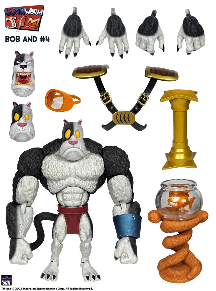 Earthworm Jim Figura Wave 1: Bob the Killer Goldfish & #4 15 cm
