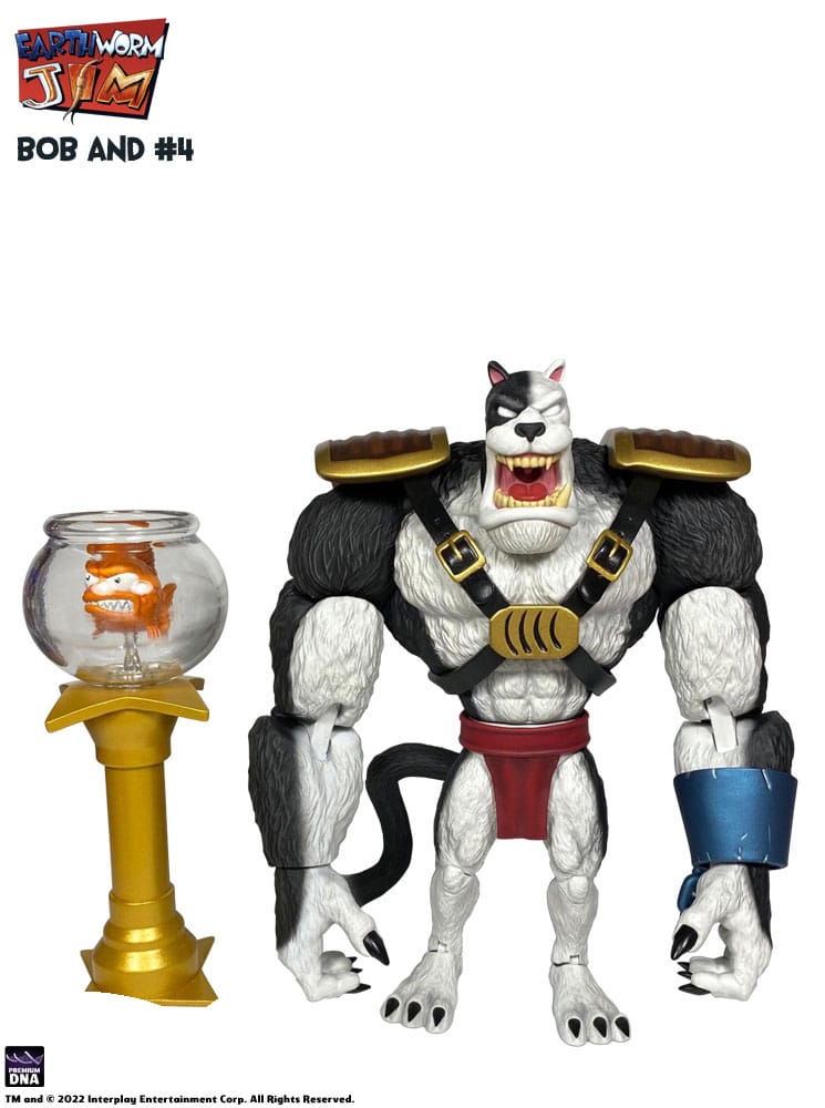 Earthworm Jim Figura Wave 1: Bob the Killer Goldfish & #4 15 cm