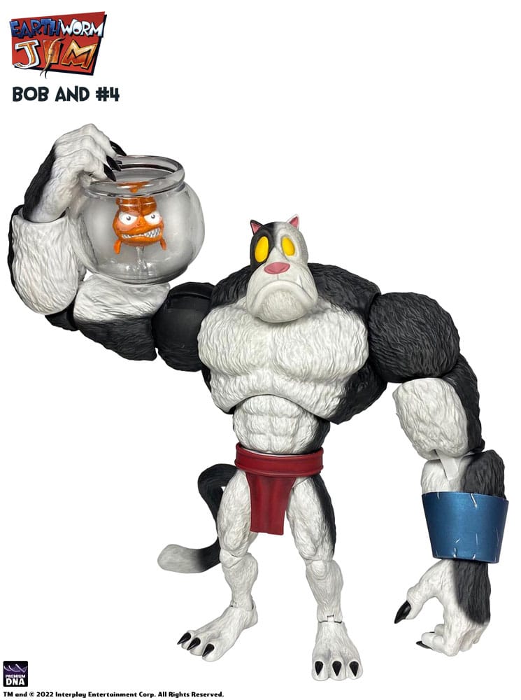 Earthworm Jim Figura Wave 1: Bob the Killer Goldfish & #4 15 cm