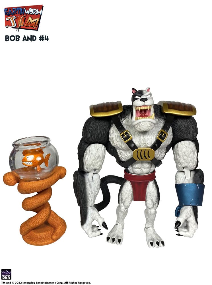 Earthworm Jim Figura Wave 1: Bob the Killer Goldfish & #4 15 cm