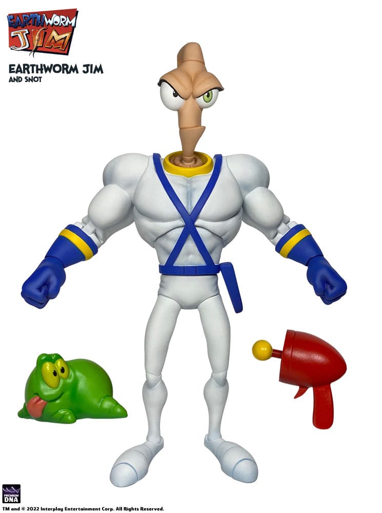 Earthworm Jim Figura Wave 1: Earthworm Jim & Snot 15 cm