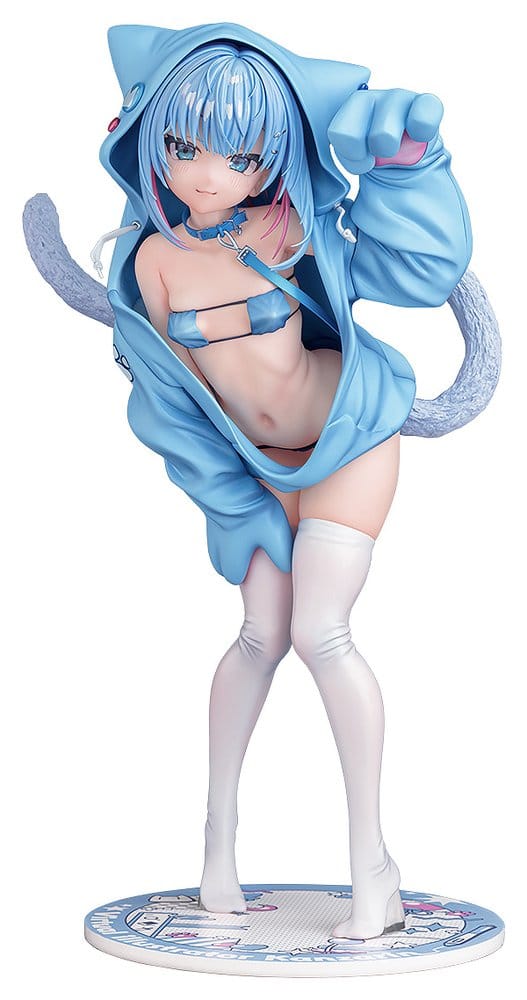 Virtual illustrator Kanzarin Figura PVC 1/6 kanzarin-chan: Cat-Eared Hoodie Ver. 26 cm