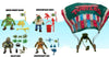 Tortugas Ninja Classic Figuras Pack de 4 Sewer Heroes con Paracaídas