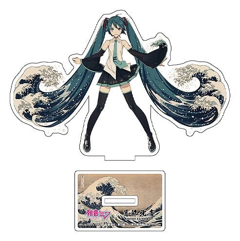 Hatsune Miku x Katsushika Hokusai iXima acrílicos troquelados The Great Wave off Kanagawa 10 cm (5)
