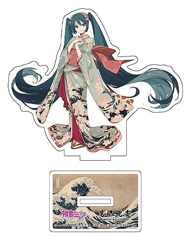 Hatsune Miku x Katsushika Hokusai iXima acrílicos troquelados The Great Wave off Kanagawa 10 cm (5)