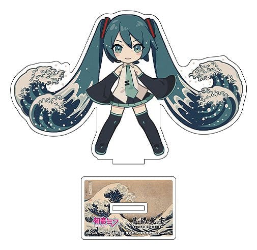 Hatsune Miku x Katsushika Hokusai iXima acrílicos troquelados The Great Wave off Kanagawa 10 cm (5)