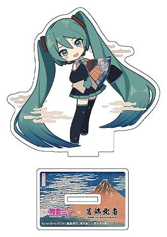 Hatsune Miku x Katsushika Hokusai iXima acrílicos troquelados The Great Wave off Kanagawa 10 cm (5)