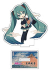 Hatsune Miku x Katsushika Hokusai iXima Soporte acrílico The Great Wave off Kanagawa (Chibi) 10 cm (5)