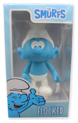 Los Pitufos Figura de Vinilo Pitufo Blanco y Azul - Flocked 19 cm