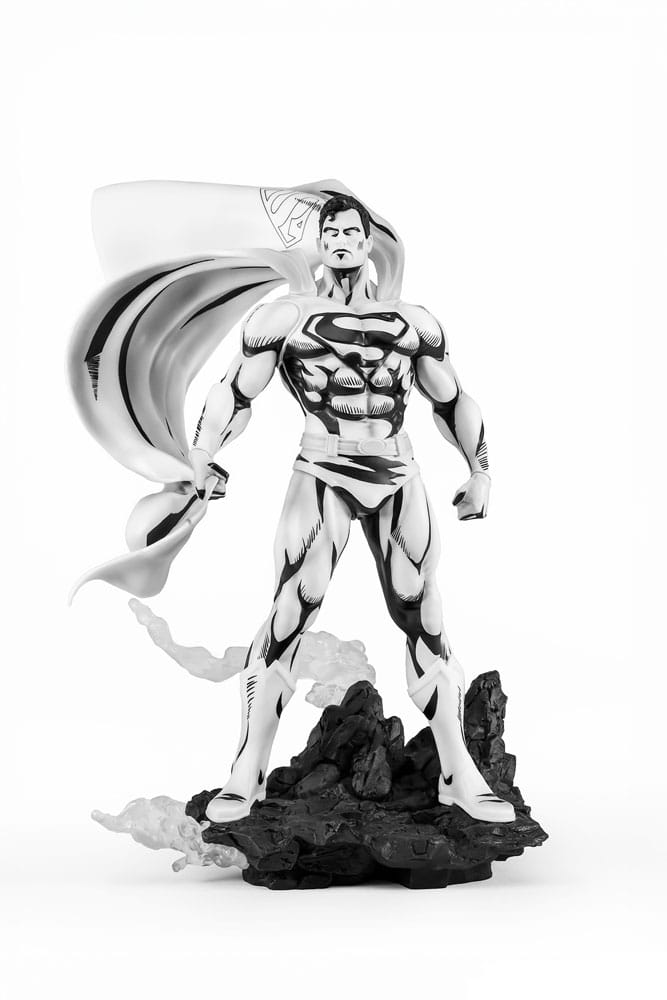 El hombre de acero PX Estatua PVC 1/8 SDCC 2024 Superman Black & White Version 36 cm   