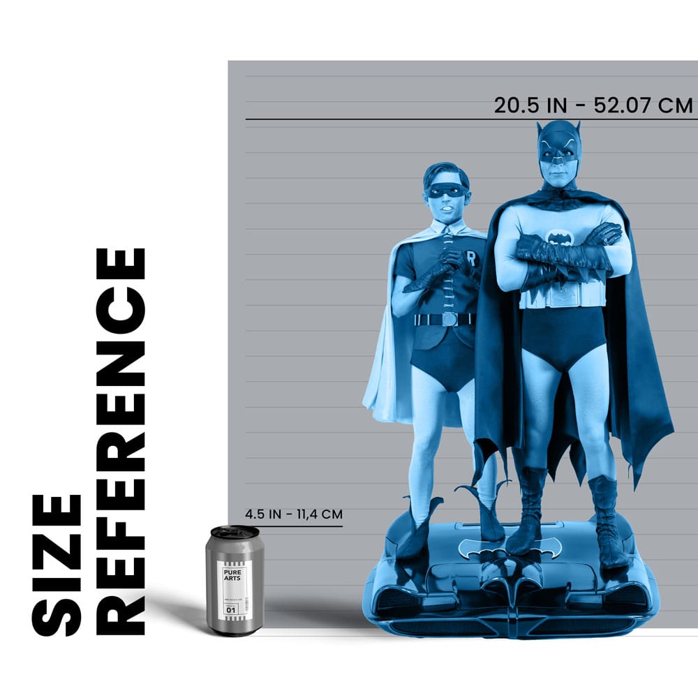 DC Comics Estatua 1/4 Diorama Batman & Robin 1966 52 cm