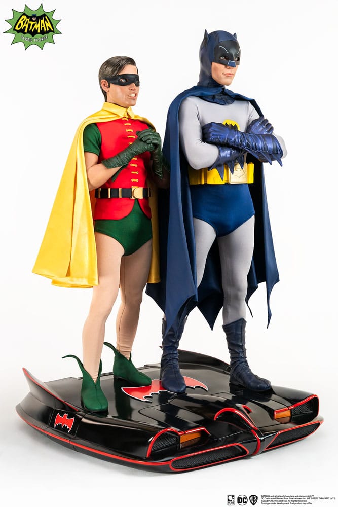 DC Comics Estatua 1/4 Diorama Batman & Robin 1966 52 cm