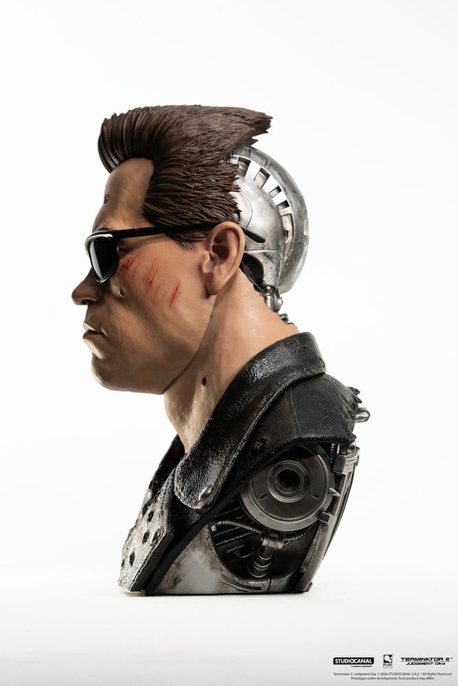 Terminator 2 Replik 1/1 T-800 Model 101 Battle Damaged Art Mask 47 cm
