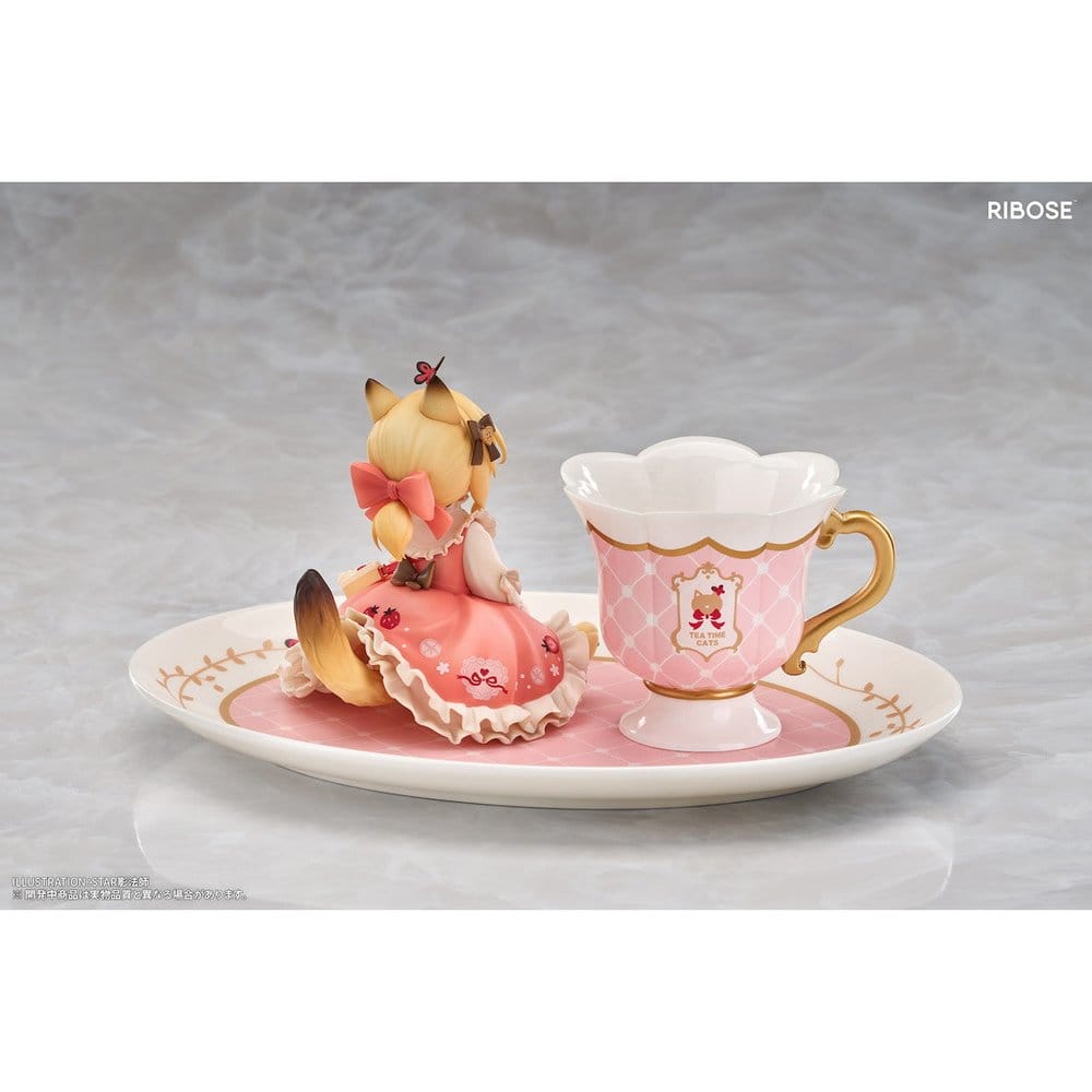 Original Character Figura PVC DLC Series Tea Time Cats Orange Cat 10 cm