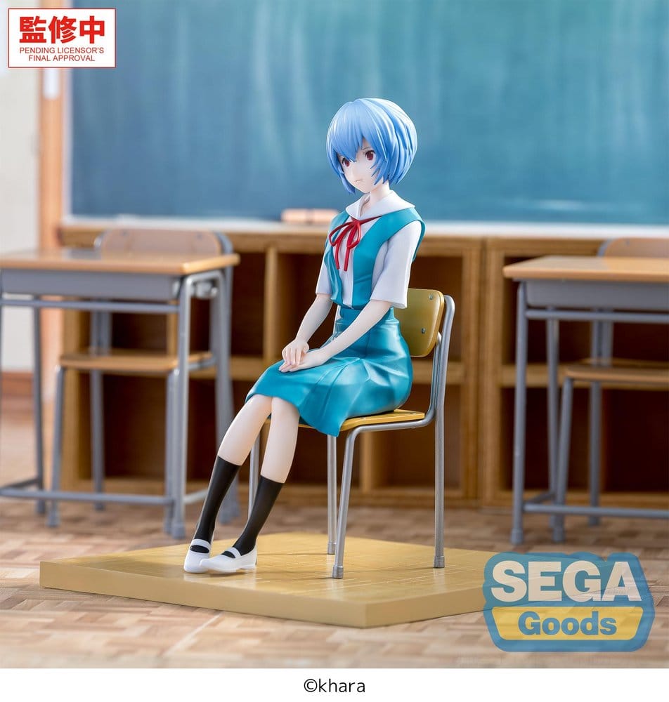 Evangelion: New Theatrical Edition XStellar Figura PVC Rei Ayanami Uniform Ver. 16 cm