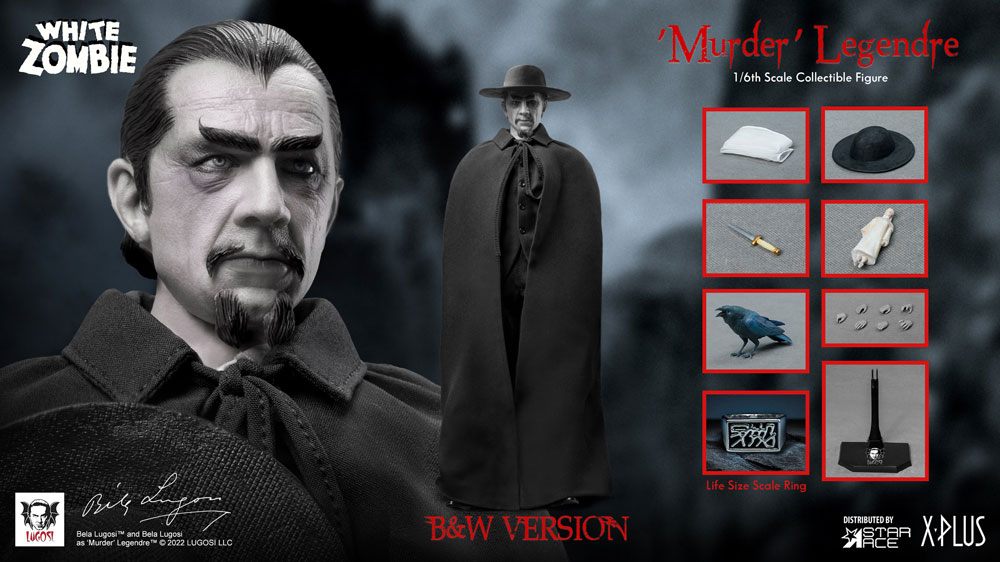 La legión de los hombres sin alma My Favourite Movie Figura 1/6 Murder Legendre (Bela Lugosi) B&W Version 30 cm