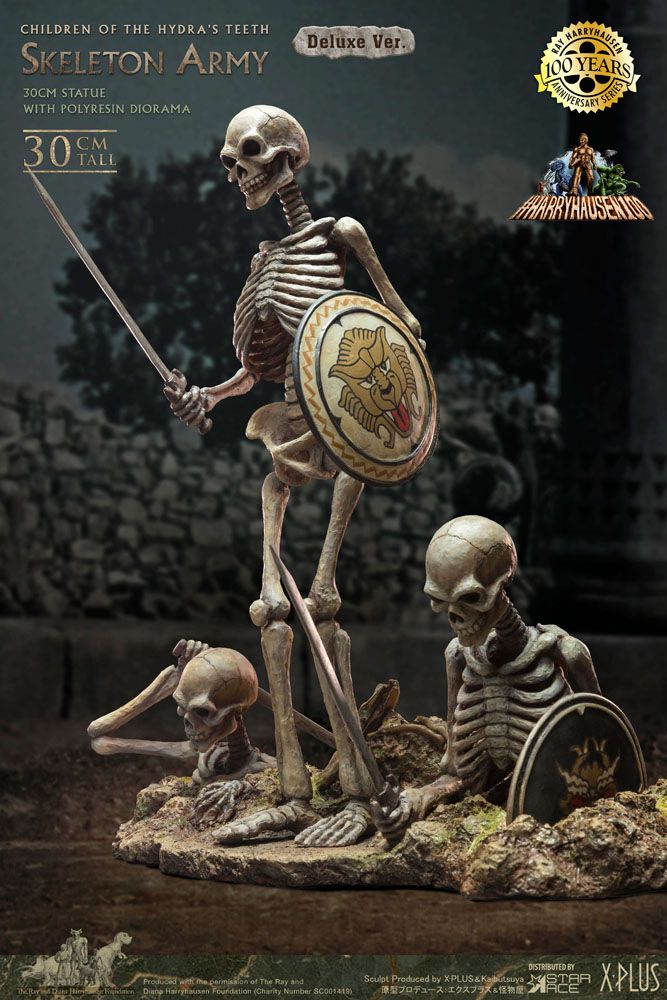 Jasón y los argonautas Estatua Gigantic Soft Vinyl Ray Harryhausens Skeleton Army (Children of the Hydra's Teeth) Deluxe Ver. 32 cm