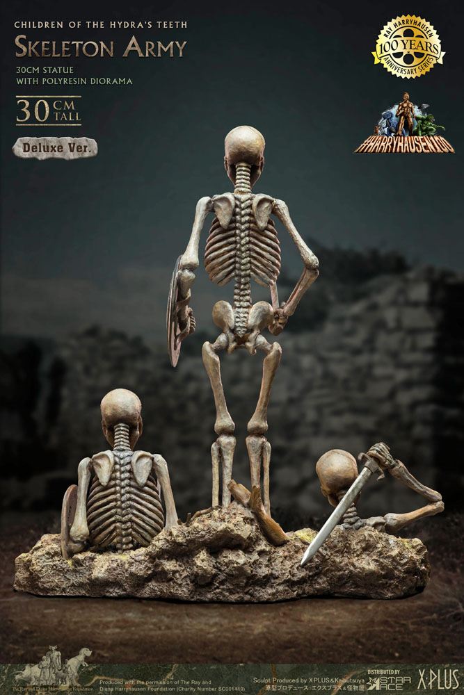 Jasón y los argonautas Estatua Gigantic Soft Vinyl Ray Harryhausens Skeleton Army (Children of the Hydra's Teeth) Deluxe Ver. 32 cm