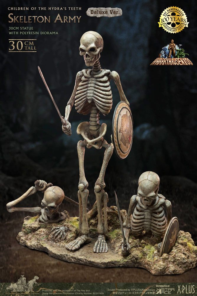 Jasón y los argonautas Estatua Gigantic Soft Vinyl Ray Harryhausens Skeleton Army (Children of the Hydra's Teeth) Deluxe Ver. 32 cm