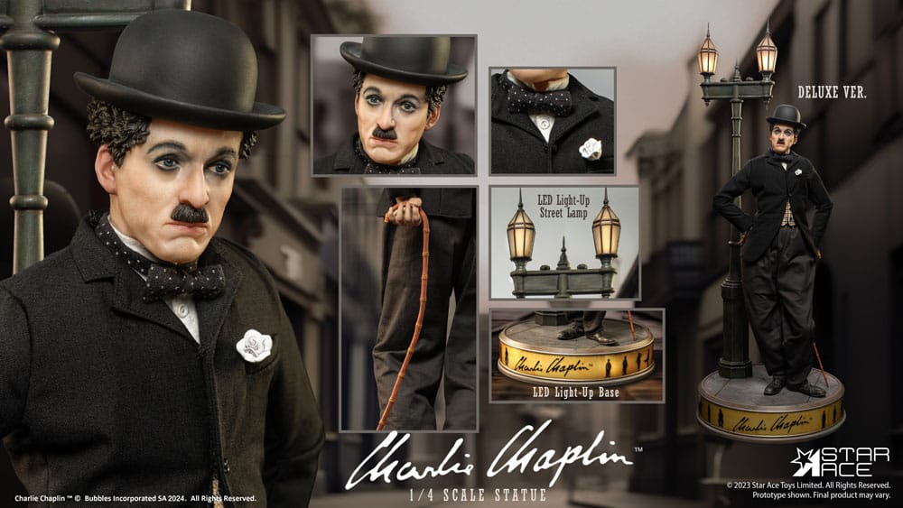 Charlie Chaplin Estatua 1/4 Deluxe Version 50 cm