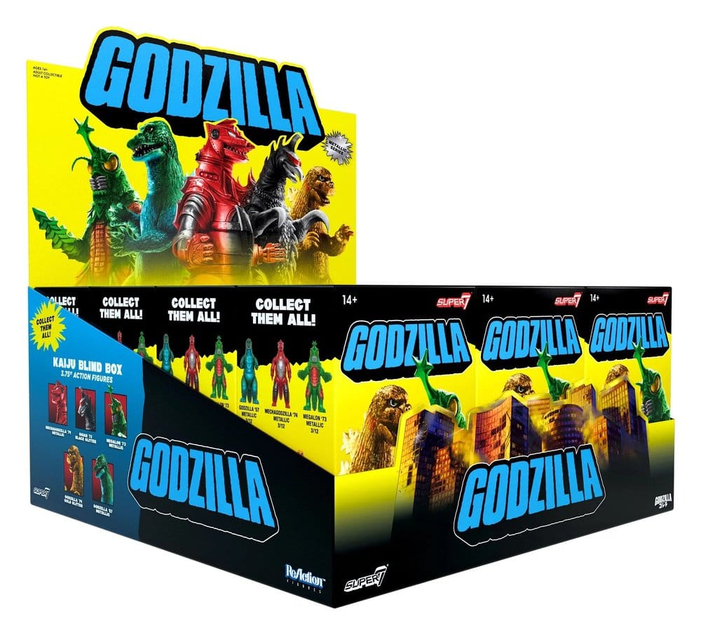 Godzilla Toho (Metallic) Figura Blind Box Wave 5 Display (12)