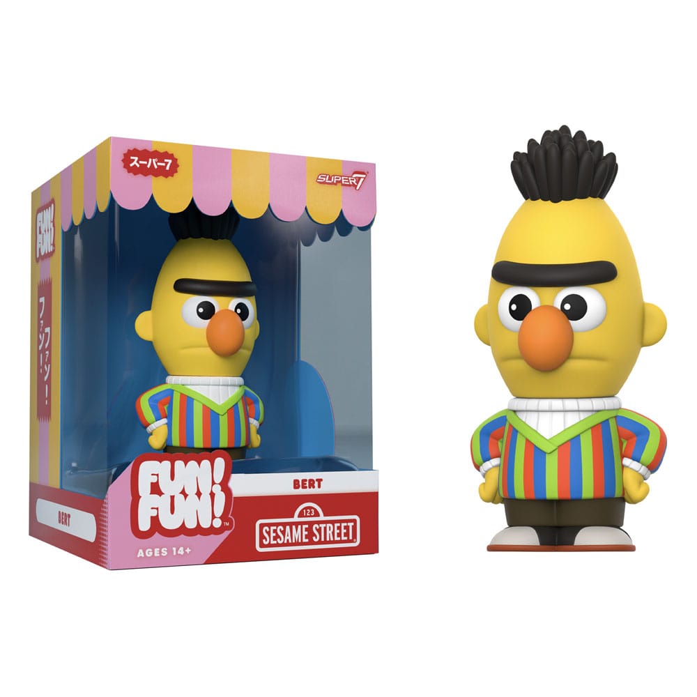 Sesame Street Figura Soft Vinyl FUN! FUN! Wave 02 Bert 13 cm  