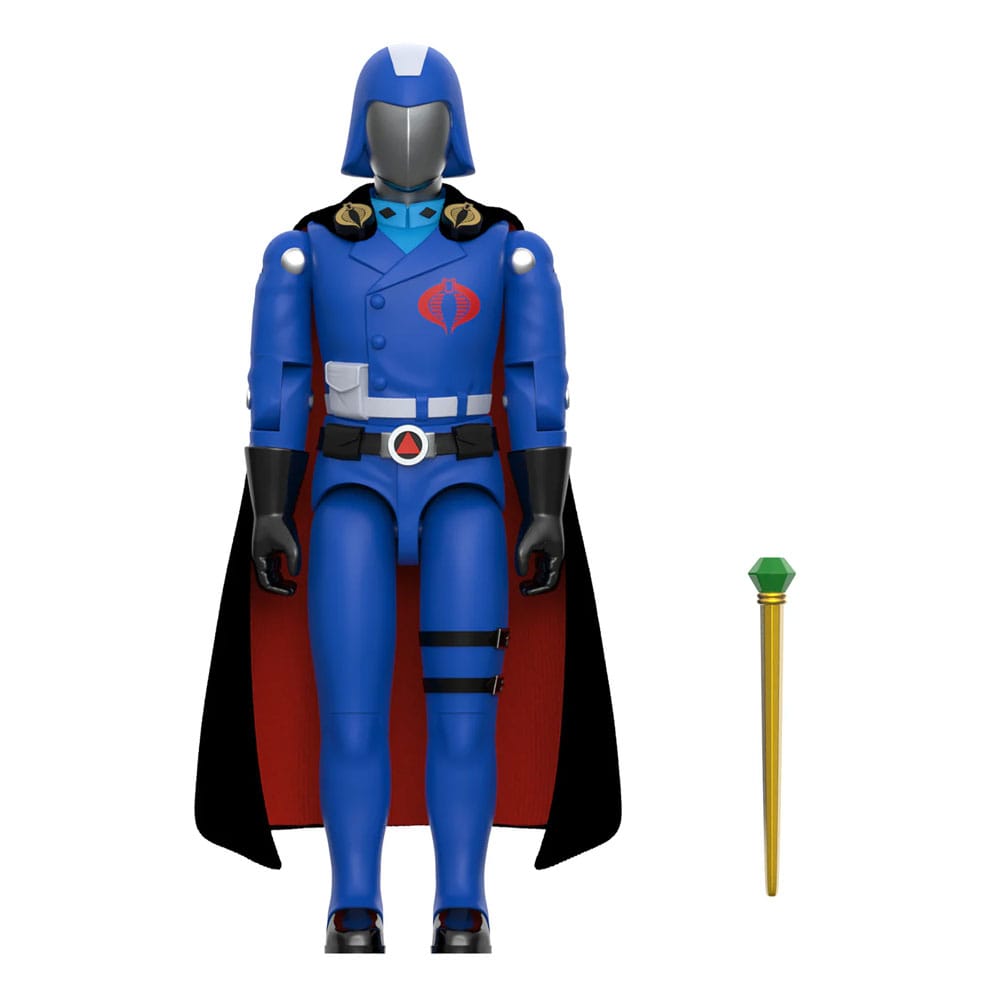 GI Joe Figura ReAction+ Wave 06 Cobra Commander (Movie, Black Cape) 10 cm  