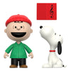 Peanuts pack de 2 Figuras ReAction Brown and Snoopy (Caroling) 10 cm