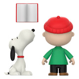 Peanuts pack de 2 Figuras ReAction Brown and Snoopy (Caroling) 10 cm                    