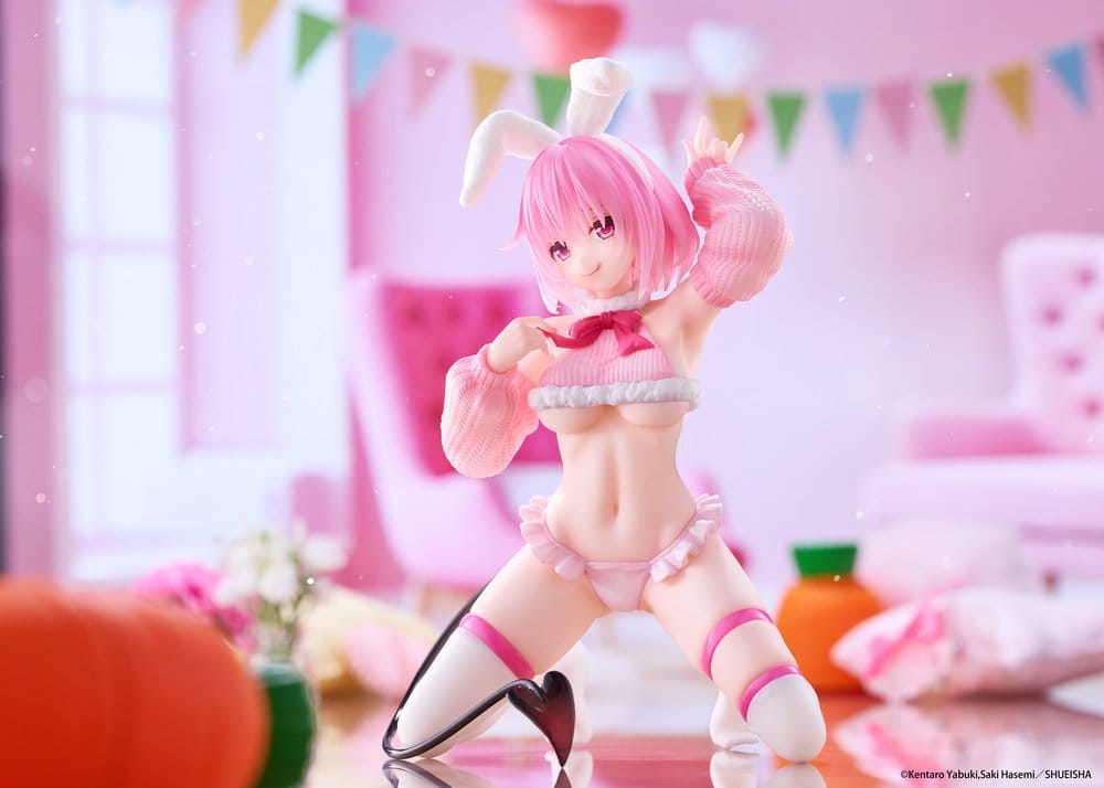To Love-Ru Darkness Figura PVC MOFLOCK Momo (Fluffy Bunny Ver.) 13 cm