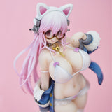 Super Sonico Figura PVC White Cat Ver. (Reissue) 27 cm