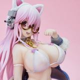 Super Sonico Figura PVC White Cat Ver. (Reissue) 27 cm