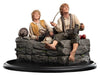 El Señor de los Anillos Estatua Merry y Pippin 12 cm