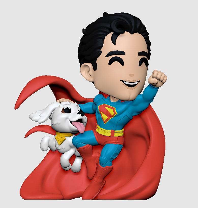 Superman 2025 Figura Vinyl Superman & Krypto 13 cm                
